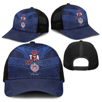Custom Toa Samoa Rugby Baseball Net Cap Champions Six Eight Five - Polynesian Pride