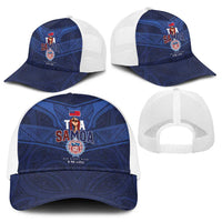 Custom Toa Samoa Rugby Baseball Net Cap Champions Six Eight Five - Polynesian Pride