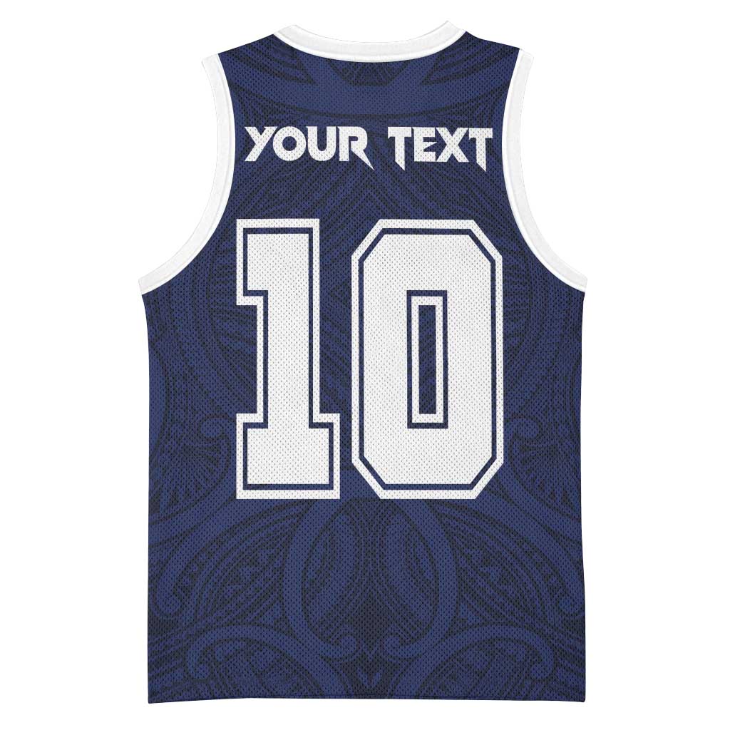 Custom Rugby Toa Samoa Basketball Jersey Champions Six Eight Five - Polynesian Pride