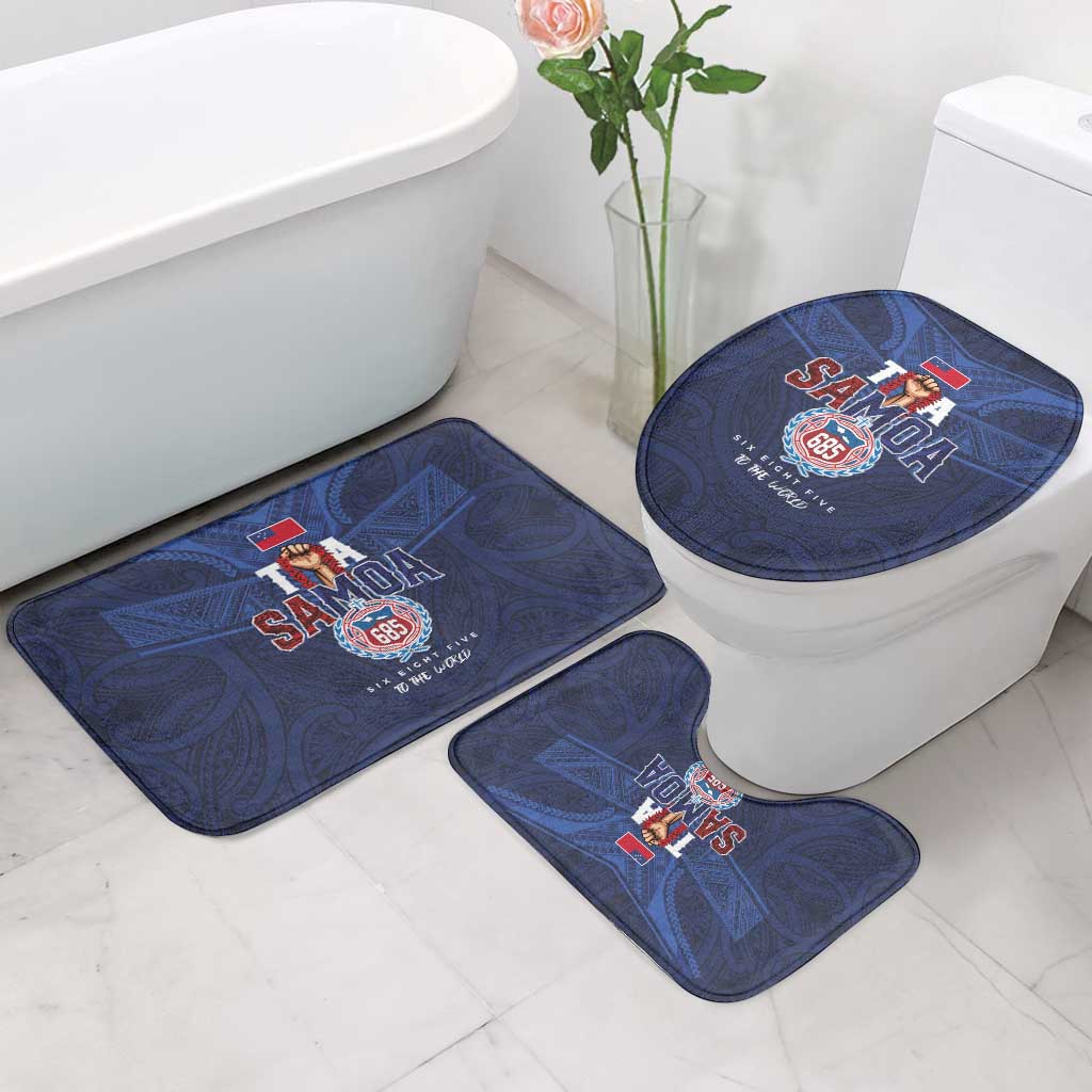 Rugby Toa Samoa Bathroom Set Champions Six Eight Five - Polynesian Pride
