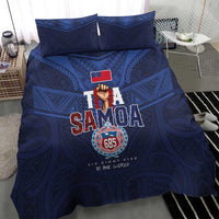 Rugby Toa Samoa Bedding Set Champions Six Eight Five - Polynesian Pride