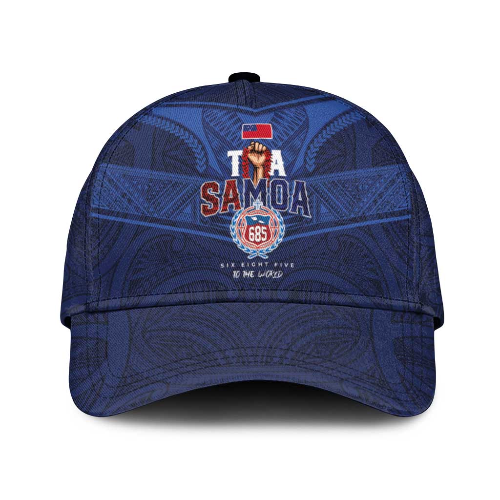 Custom Toa Samoa Rugby Classic Cap Champions Six Eight Five - Polynesian Pride