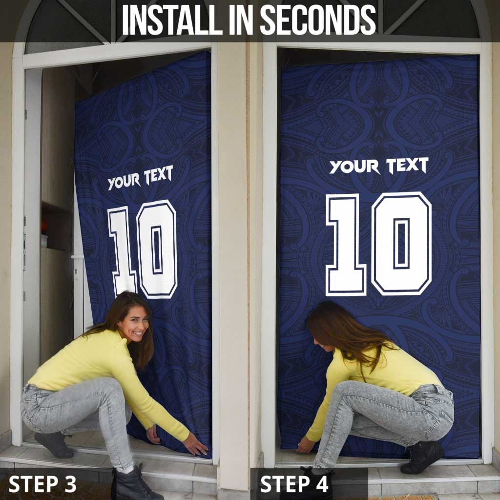 Custom Rugby Toa Samoa Door Cover Champions Six Eight Five - Polynesian Pride