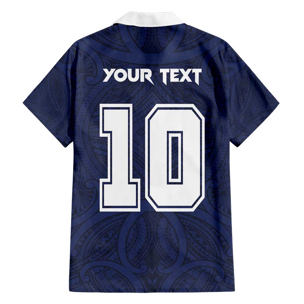 Custom Rugby Toa Samoa Family Matching Off Shoulder Short Dress and Hawaiian Shirt Champions Six Eight Five - Polynesian Pride