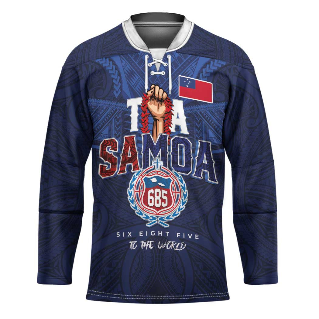 Custom Rugby Toa Samoa Hockey Jersey Champions Six Eight Five - Polynesian Pride