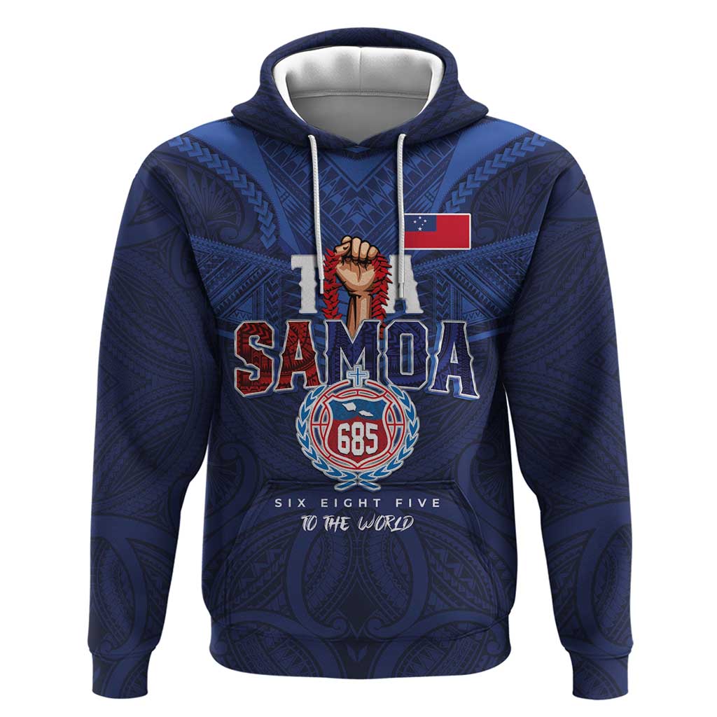 Custom Rugby Toa Samoa Hoodie Champions Six Eight Five - Polynesian Pride