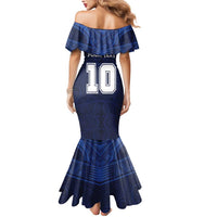 Custom Rugby Toa Samoa Mermaid Dress Champions Six Eight Five - Polynesian Pride