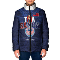 Custom Rugby Toa Samoa Padded Jacket Champions Six Eight Five - Polynesian Pride