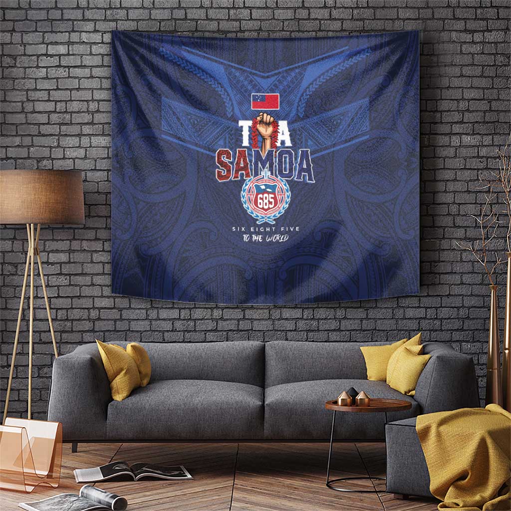 Rugby Toa Samoa Tapestry Champions Six Eight Five - Polynesian Pride