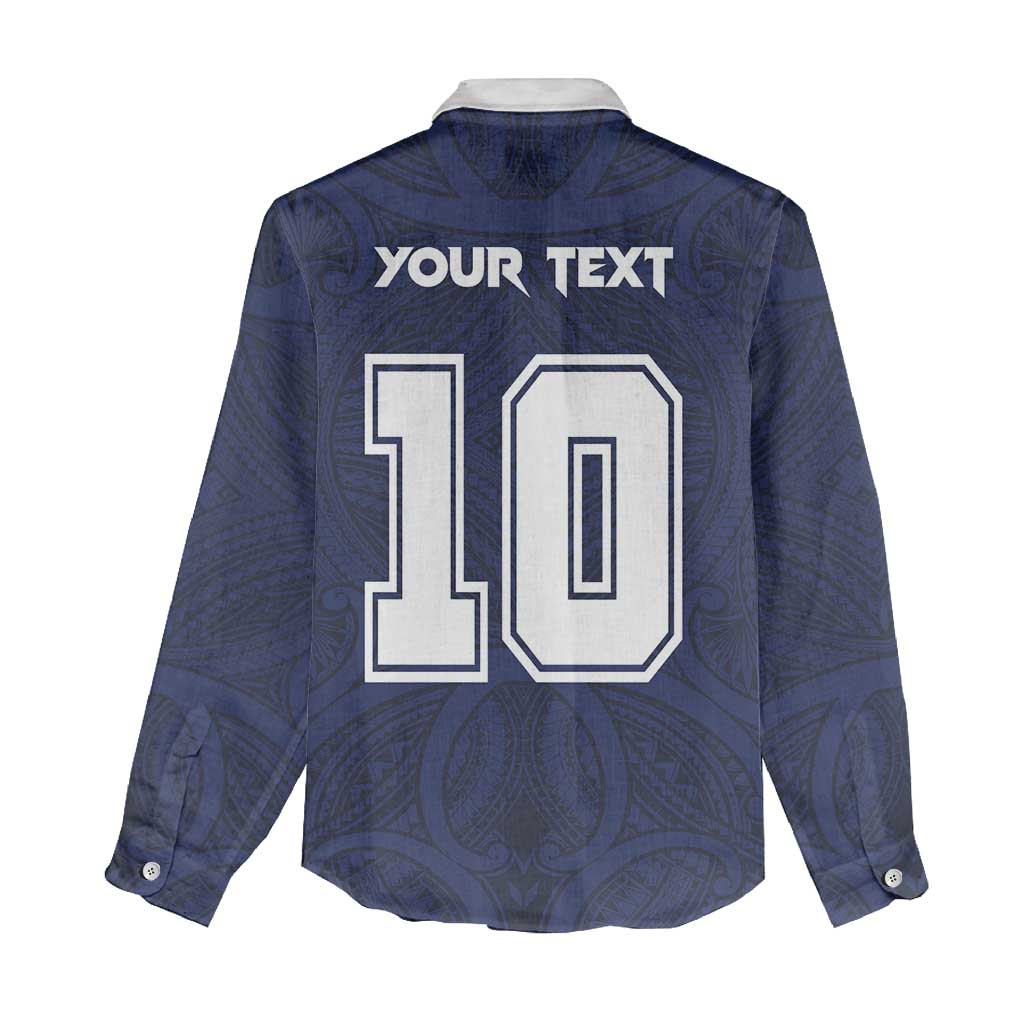 Custom Rugby Toa Samoa Women Casual Shirt Champions Six Eight Five - Polynesian Pride