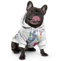 Hawaiian Abstract Art Turtles Pet Hoodie