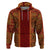 Hawaii Style Hibiscus and Tribal Element Fabric Patchwork Hoodie LT03 Pullover Hoodie Red - Polynesian Pride