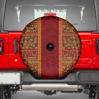Hawaii Style Hibiscus and Tribal Element Fabric Patchwork Spare Tire Cover LT03 - Polynesian Pride
