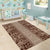 Hawaii Style Hibiscus and Tribal Element Fabric Patchwork Area Rug Beige Version LT03 - Polynesian Pride