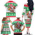 Hawaii Mele Kalikimaka Family Matching Off Shoulder Long Sleeve Dress and Hawaiian Shirt Aloha Santa and Palm Tree Mix Kakau Pattern LT03 - Polynesian Pride