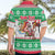 Custom Hawaii Mele Kalikimaka Hawaiian Shirt Aloha Santa and Palm Tree Mix Kakau Pattern LT03 - Polynesian Pride