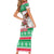 Custom Hawaii Mele Kalikimaka Short Sleeve Bodycon Dress Aloha Santa and Palm Tree Mix Kakau Pattern LT03 - Polynesian Pride