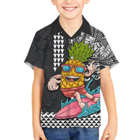Hawaii Pineapple Surfing With Kakau Tribal Hawaiian Shirt LT03 - Polynesian Pride