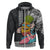 Hawaii Pineapple Surfing With Kakau Tribal Hoodie LT03 Zip Hoodie Brown - Polynesian Pride