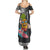 Hawaii Pineapple Surfing With Kakau Tribal Summer Maxi Dress LT03 - Polynesian Pride