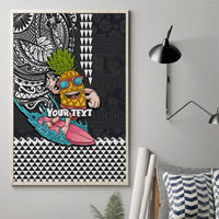 Hawaii Pineapple Surfing Kakau Tribal Personalised Canvas Wall Art LT03 - Polynesian Pride