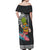 Hawaii Pineapple Surfing Kakau Tribal Personalised Off Shoulder Maxi Dress LT03 - Polynesian Pride