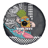 Hawaii Pineapple Surfing Kakau Tribal Personalised Spare Tire Cover LT03 - Polynesian Pride