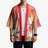 Hawaiian and Japanese Culture Together Kimono Kakau Art Tattoo with Cranes and Sakura Spring Vibe - Polynesian Pride