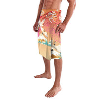 Hawaiian and Japanese Culture Together Lavalava Kakau Art Tattoo with Cranes and Sakura Spring Vibe - Polynesian Pride