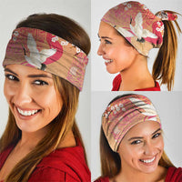 Hawaiian and Japanese Culture Together Neck Gaiter Kakau Art Tattoo with Cranes and Sakura Spring Vibe - Polynesian Pride