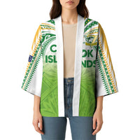 Custom Cook Islands Rugby League Kimono Tatau Tribal Motifs-Light Green Color - Polynesian Pride