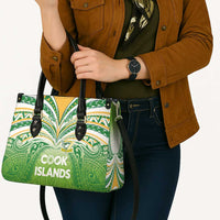 Cook Islands Rugby League Leather Bag Tatau Tribal Motifs-Light Green Color - Polynesian Pride