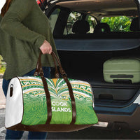 Cook Islands Rugby League Travel Bag Tatau Tribal Motifs-Light Green Color - Polynesian Pride