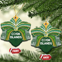 Cook Islands Rugby League Ceramic Ornament Tatau Tribal Motifs-Dark Green Color - Polynesian Pride