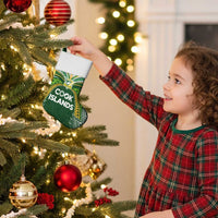 Cook Islands Rugby League Christmas Stocking Tatau Tribal Motifs-Dark Green Color - Polynesian Pride