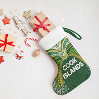 Cook Islands Rugby League Christmas Stocking Tatau Tribal Motifs-Dark Green Color - Polynesian Pride