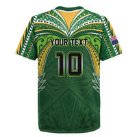 Custom Cook Islands Rugby League Rugby Jersey Tatau Tribal Motifs-Dark Green Color - Polynesian Pride
