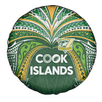 Cook Islands Rugby League Spare Tire Cover Tatau Tribal Motifs-Dark Green Color - Polynesian Pride