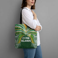 Cook Islands Rugby League Tote Bag Tatau Tribal Motifs-Dark Green Color - Polynesian Pride