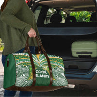 Cook Islands Rugby League Travel Bag Tatau Tribal Motifs-Dark Green Color - Polynesian Pride