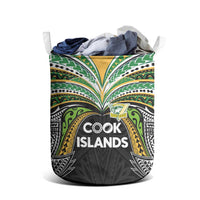 Cook Islands Rugby League Laundry Basket Tatau Tribal Motifs-Black Color - Polynesian Pride