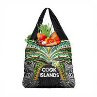 Cook Islands Rugby League Grocery Bag Tatau Tribal Motifs-Black Color - Polynesian Pride