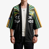 Custom Cook Islands Rugby League Kimono Tatau Tribal Motifs-Black Color - Polynesian Pride