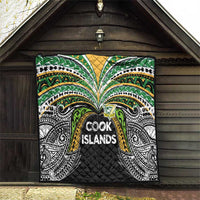 Cook Islands Rugby League Quilt Tatau Tribal Motifs-Black Color - Polynesian Pride