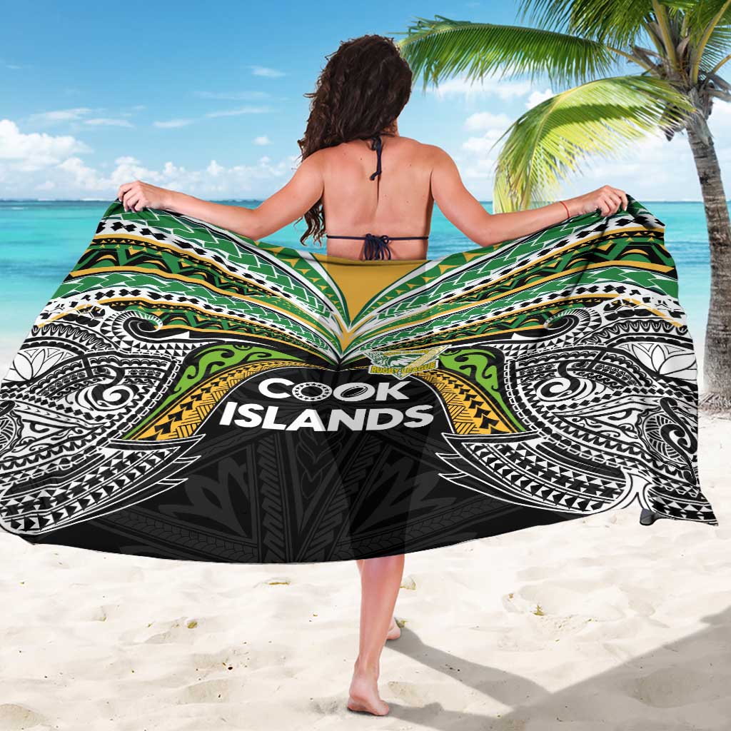 Cook Islands Rugby League Sarong Tatau Tribal Motifs-Black Color - Polynesian Pride