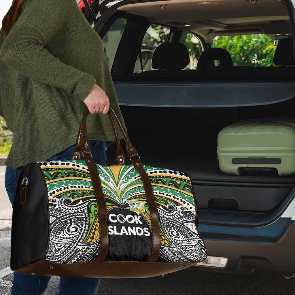 Cook Islands Rugby League Travel Bag Tatau Tribal Motifs-Black Color - Polynesian Pride