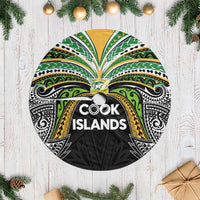 Cook Islands Rugby League Tree Skirt Tatau Tribal Motifs-Black Color - Polynesian Pride