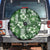 Hawaiian Quilt Pattern Spare Tire Cover Hibiscus and Tribal Element Vintage Green Vibe LT03 Green - Polynesian Pride