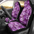 Hawaiian Quilt Pattern Car Seat Cover Hibiscus and Tribal Element Vintage Purple Vibe LT03 - Polynesian Pride