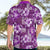 Hawaiian Quilt Pattern Hawaiian Shirt Hibiscus and Tribal Element Vintage Purple Vibe LT03 - Polynesian Pride